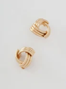 Gold-colored earrings