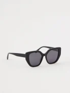 Large black sunglasses with plastic frames