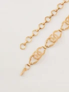 Decorative chain strap in gold color