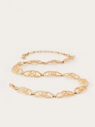 Decorative chain strap in gold color