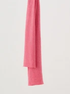 Large knitted shawl in pink color
