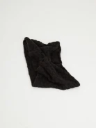 Structured chimney type shawl in black color