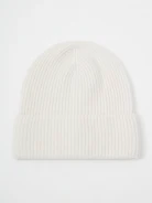 Cream wool hat with cashmere blend