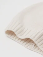 Cream wool hat with cashmere blend