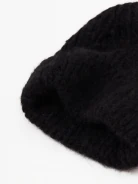 Graphite striped alpaca hat