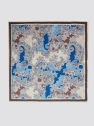 Silk scarf with paisley patterns