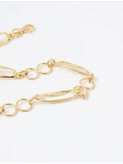 Metal chain strap in gold color