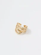 Modern gold-plated ring