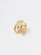 Modern gold-plated ring
