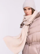 Large beige wool scarf