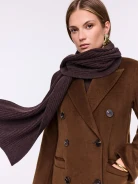 Chocolate scarf with wool