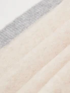 Cream scarf with wool