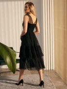 FLARED MIDI DRESS
