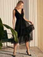 FLARED MIDI DRESS