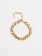 Gold-plated chain bracelet
