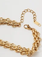 Gold-plated chain bracelet