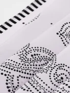 White silk scarf with small dots