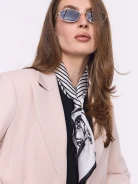 Elegant silk scarf with patterns