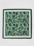 An elegant silk blouse with a floral print