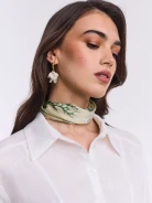 Gold-plated shell earrings