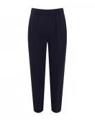 Elegant navy blue cigarette pants