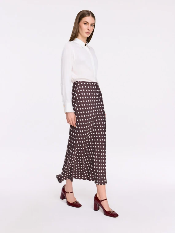 Classic white viscose shirt