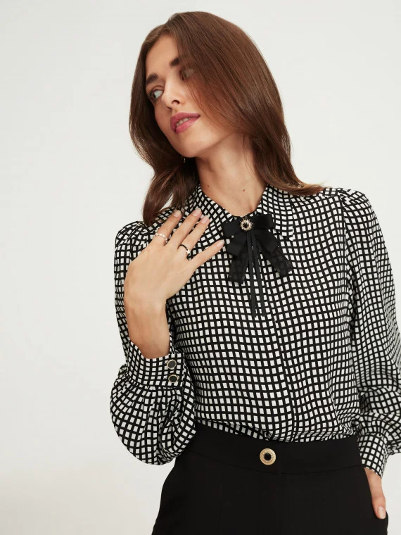 Black and White checked shirt