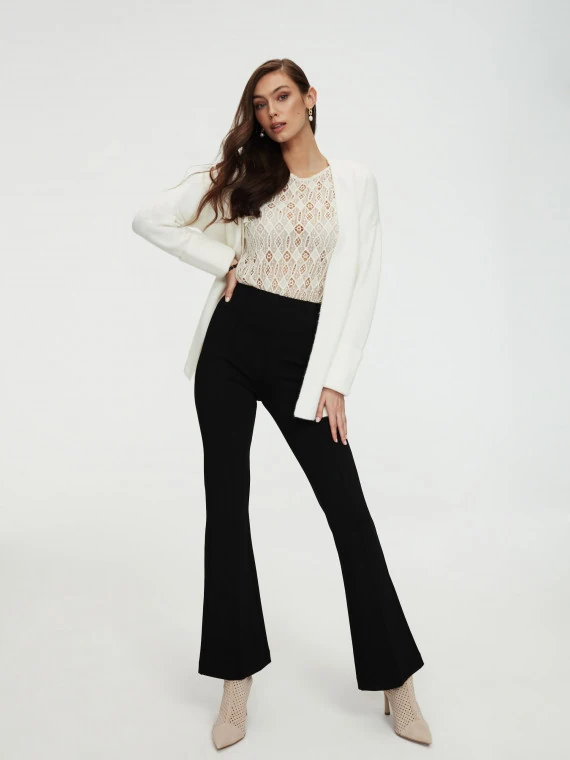 White wool sweater