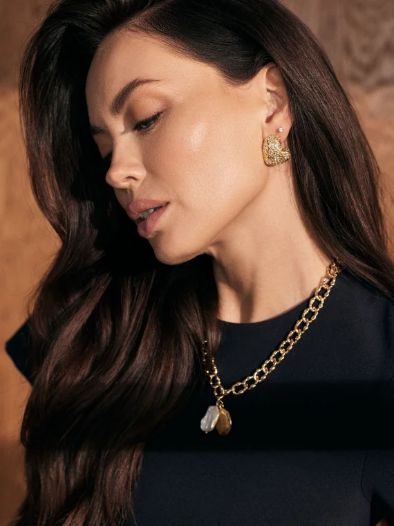 Heart-shaped earrings