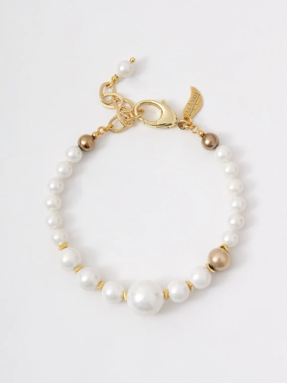 Gold-Plated Majorca pearl bracelet