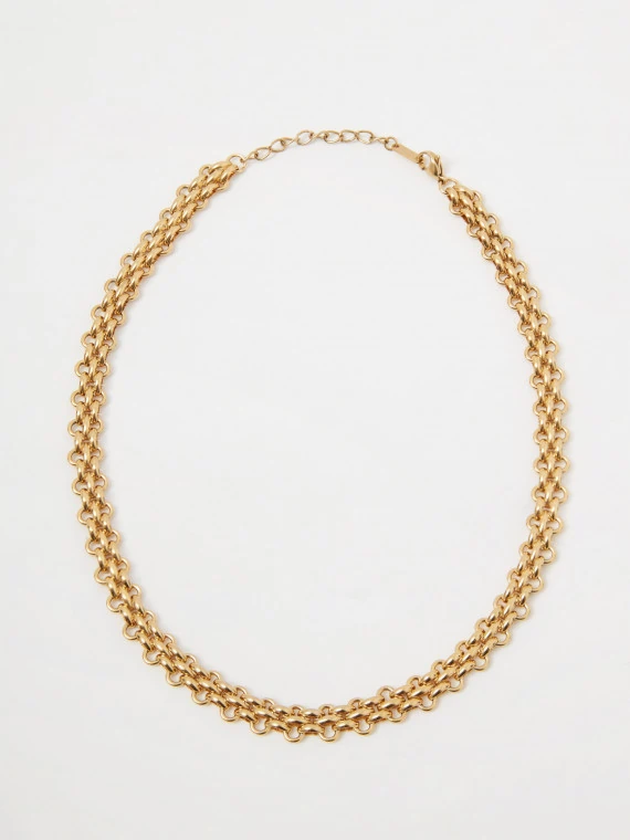 Gold-plated chain necklace