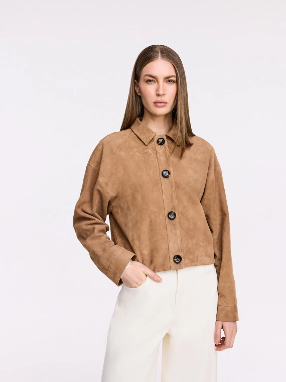 Caramel suede jacket