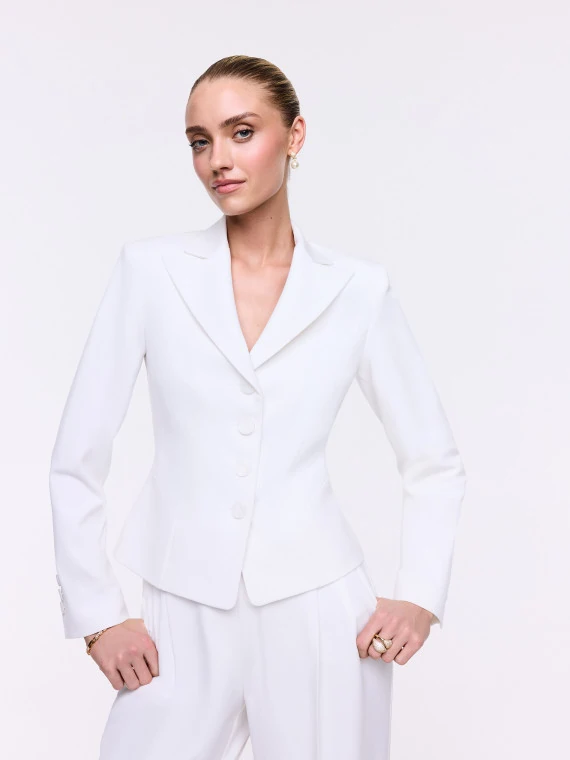 White tailored blazer