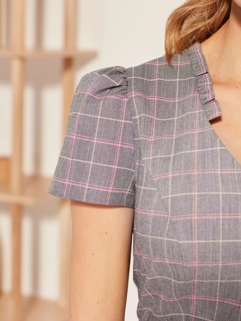 CHECKERED PENCIL DRESS