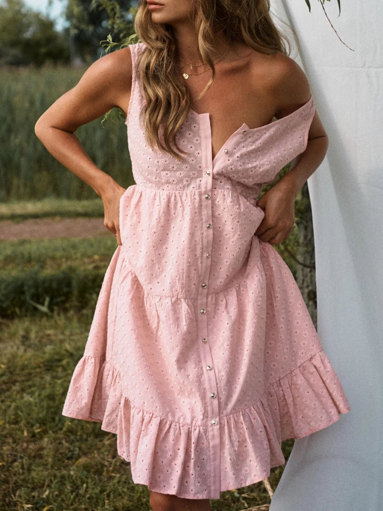 PINK COTTON DRESS