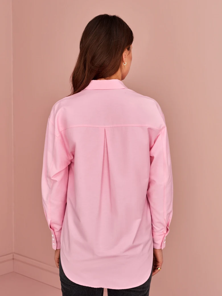 PINK SHIRT WITH COLLAR