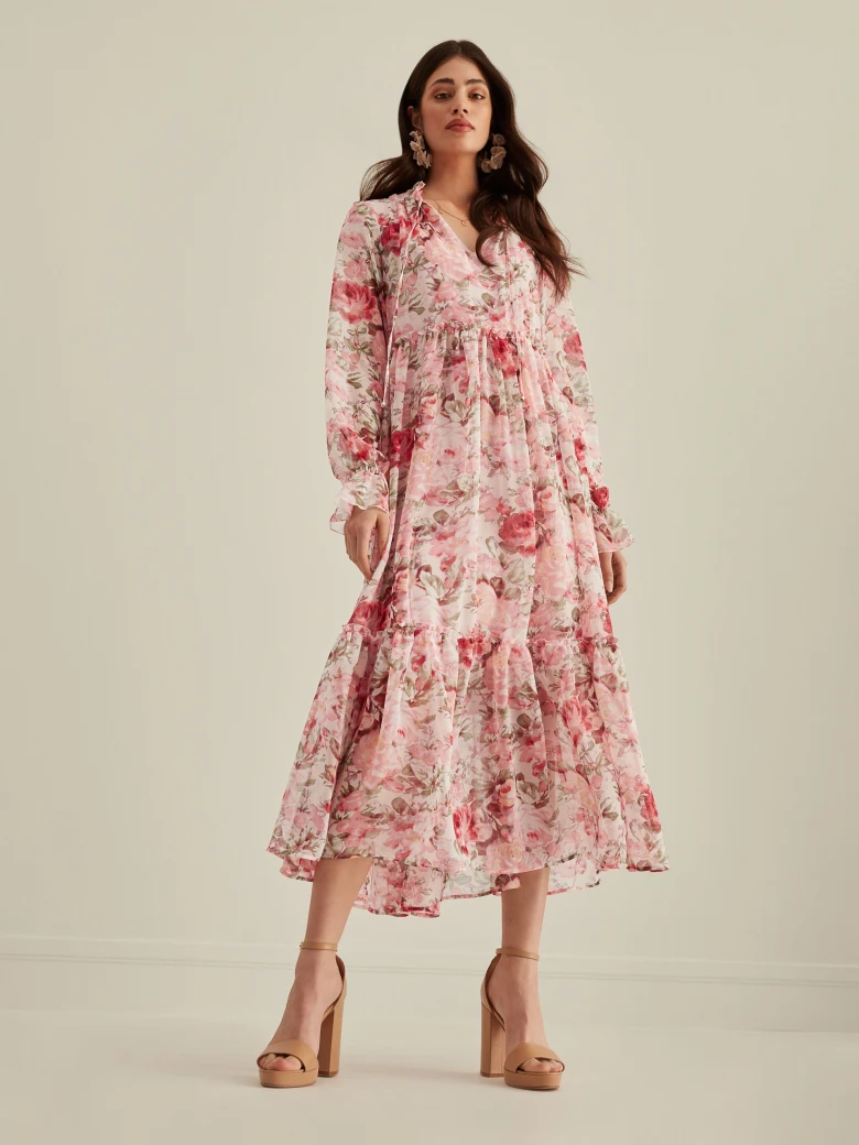 PINK MIDI DRESS