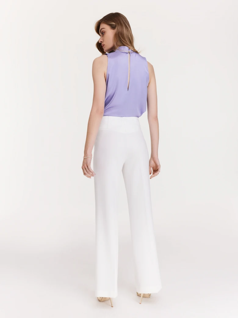 Lavender viscose blouse