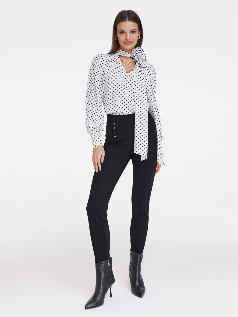 Black high-waisted pants