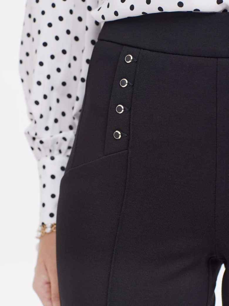 Black high-waisted pants
