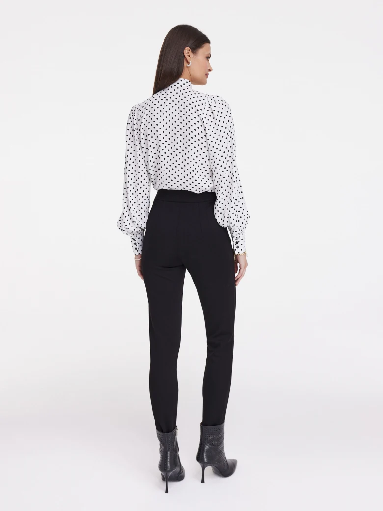 Black high-waisted pants