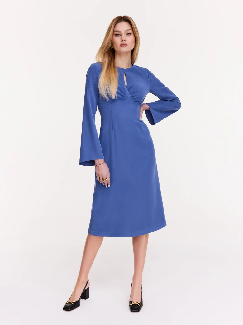 Cornflower long sleeve dress