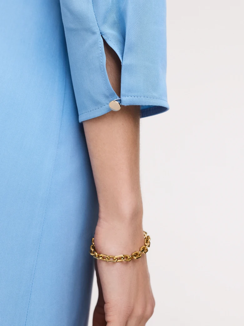 Lyocell blue dress