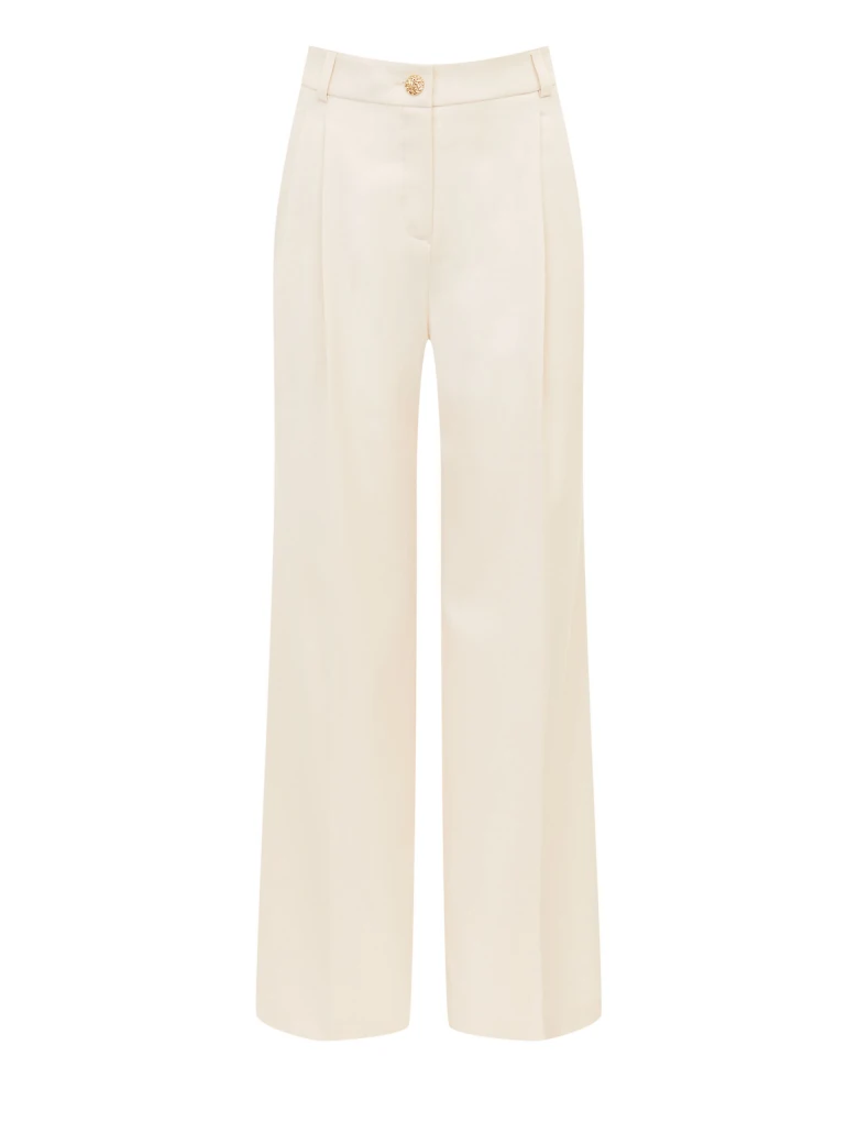 Flared high-waisted suit pants