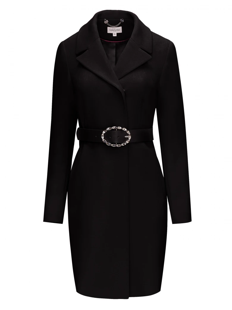 COAT WITH BINDING AT WAIST