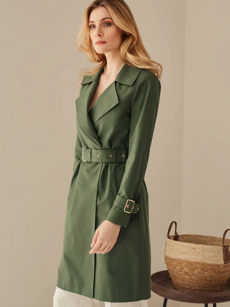 COTTON TRENCH WITH BELT