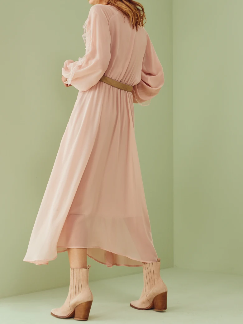 ETHEREAL DRESS WITH RUFFLES