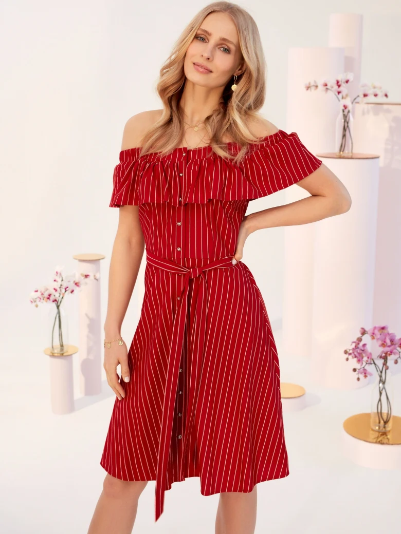 STRIPED SPANISH DRESS