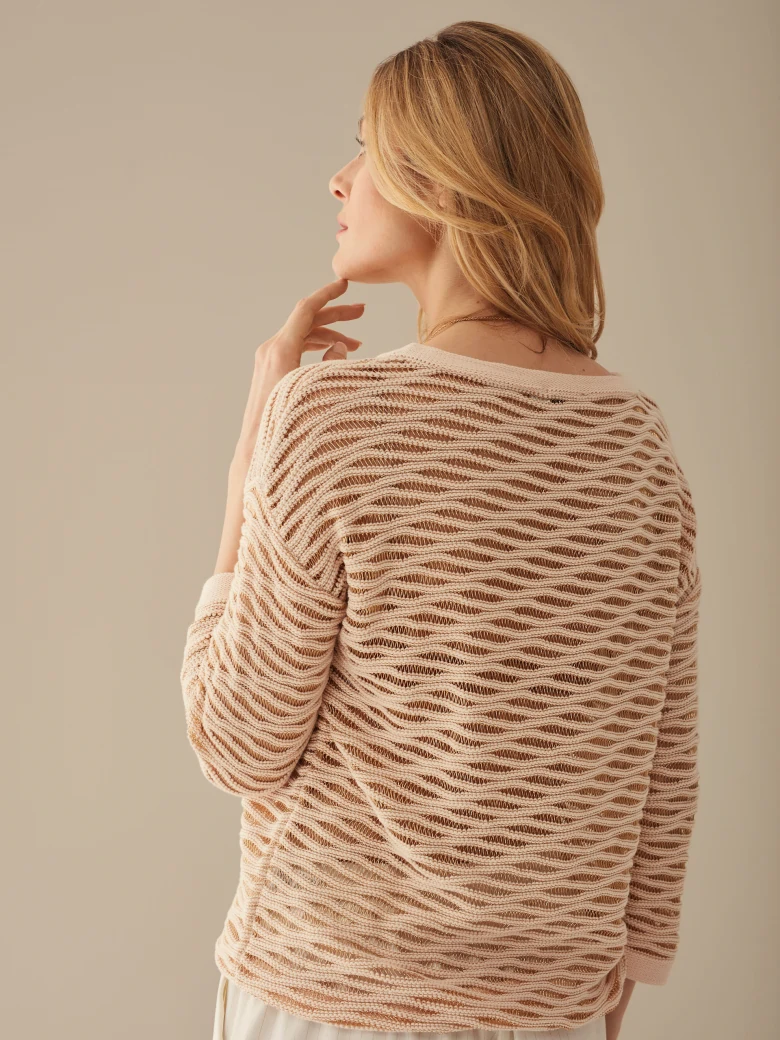 FLOCKED SWEATER