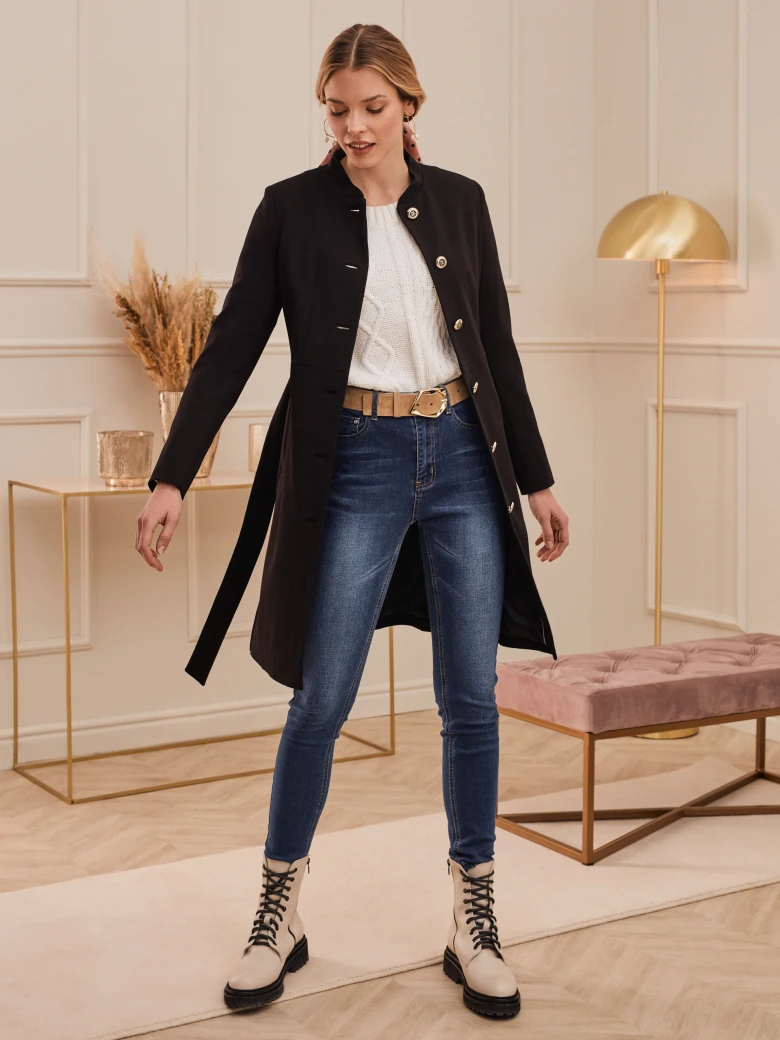BLACK SPRING COAT